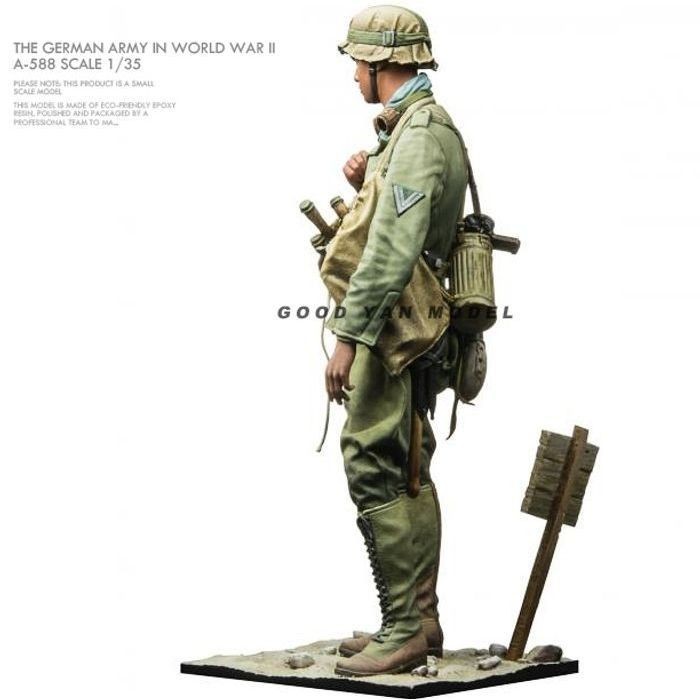 [คําแนะนําขายร้อน] 50 มม. 1/35 World War II ทหารยุโรปเรซิ่นรูปทหารสีขาวรุ่น (ต้นฉบับพิเศษ) A-588Quee