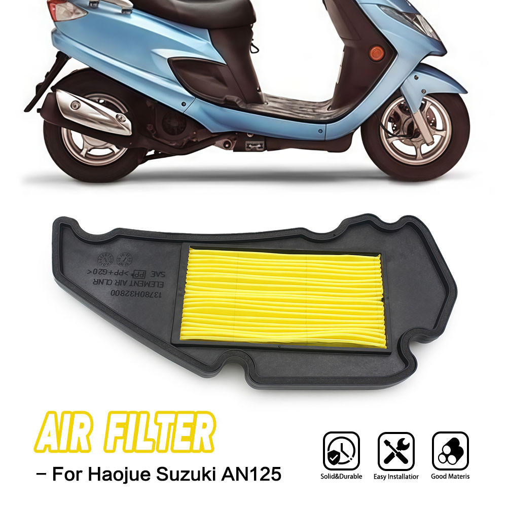 ตัวกรองไอดีรถจักรยานยนต์ Air Cleaner สําหรับ Suzuki HJ125T-3 HJ125T-7 HJ125T-8A HJ125T-11A AN125 อะไ