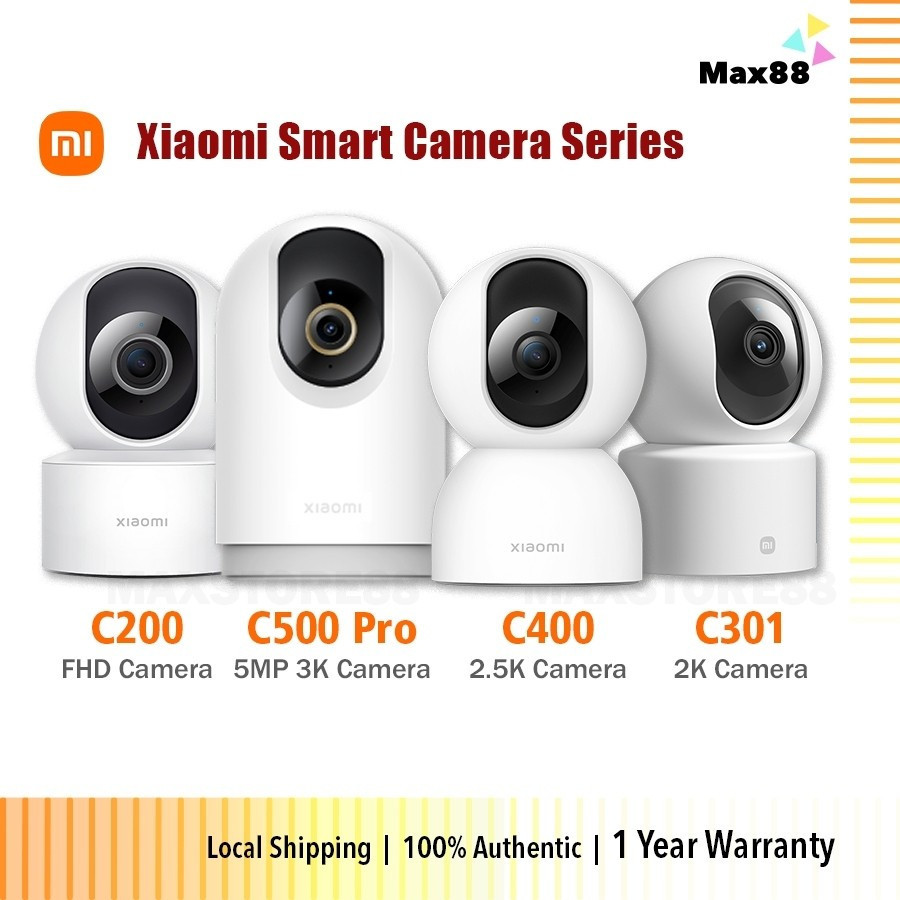 [ทั่วโลก] Xiao 360 Home Security กล้อง PTZ 3K C500 Pro / 2.5K C400 / 2K Pro / C200 1080P / C301 / 2K