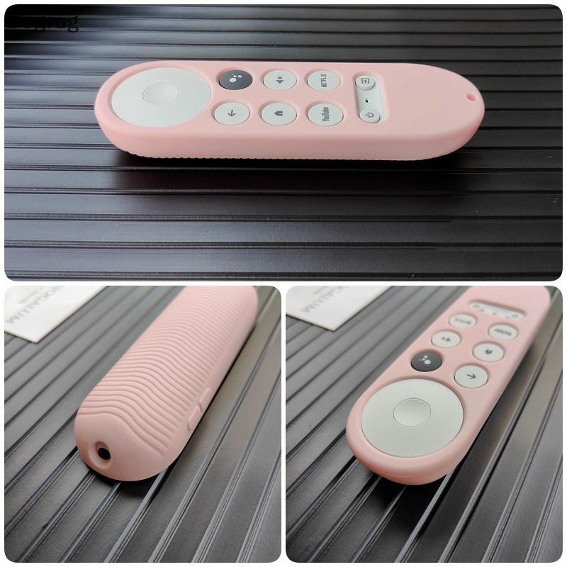 [Bogr] เคสซิลิโคนอ่อนนุ่มสําหรับ 2020 Chromecast 4k Snow Remote ฝาครอบป้องกันเปลือกลื่นสําหรับ Chrom