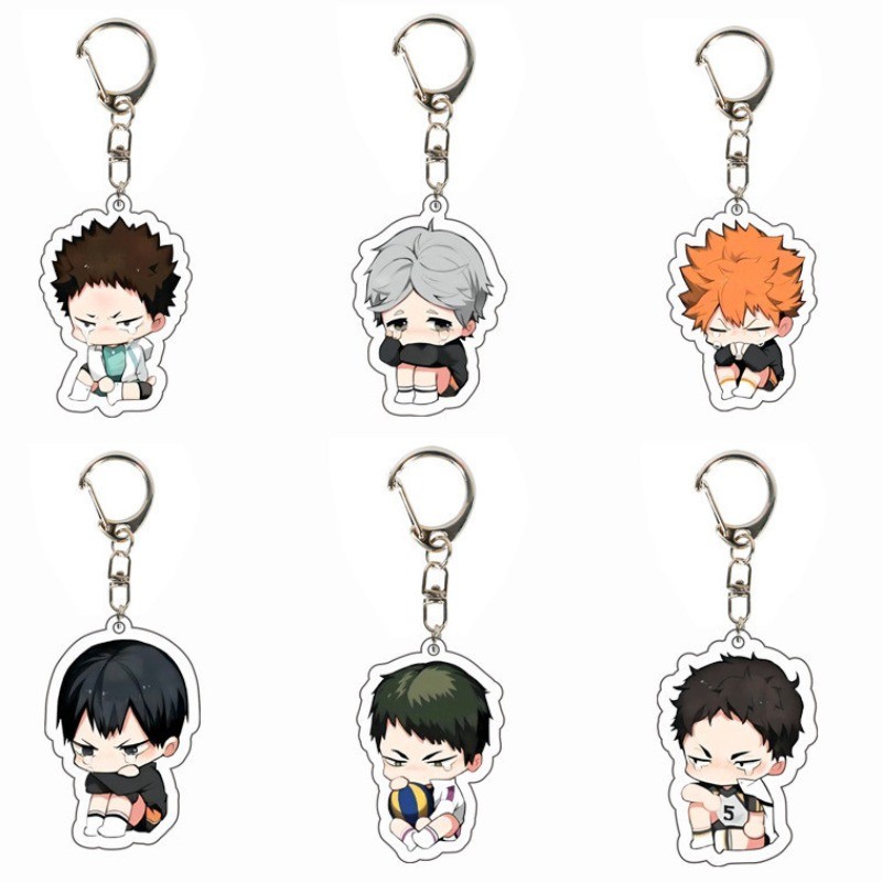 ไฮคิว!! พวงกุญแจอะคริลิค Oikawa Tooru Hinata Shouyou อะนิเมะ Q-version อุปกรณ์ต่อพ่วงพวงกุญแจ ราคา ถูกที่สุด ดีลบีเคเค แกลเลอรีภาพที่ 2