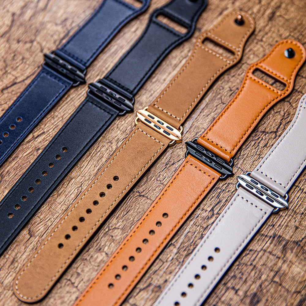 สายรัดหนังที่ปรับได้กีฬาสำหรับ for Apple Watch Ultra / SE 3 2 Iwatch Series 11 10 9 8 7 6 5 4 49 46 45 44 42 41 38มม ราคา ถูกที่สุด ดีลบีเคเค แกลเลอรีภาพที่ 2
