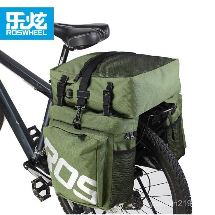 ROSWHEEL 14892 Backpack Piggyback สำหรับจักรยานเสือภูเขา แบบพับเก็บได้สะดวก