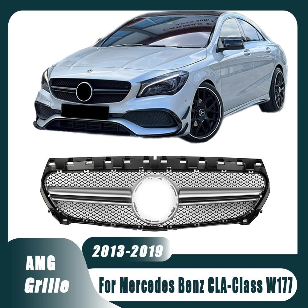 สําหรับ Mercedes CLA-Class W177 13-19 CLA180 CLA200 CLA250 CLA45AMG AMG สไตล์ Upper Racing Grills Ch