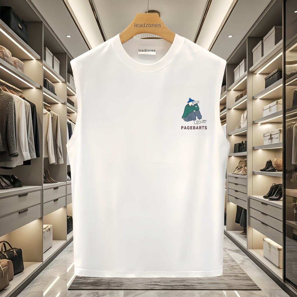 COD 2025P13 (200g Combed Cotton Vest) G2888 Black/White/S-5XL new23 ZCMD