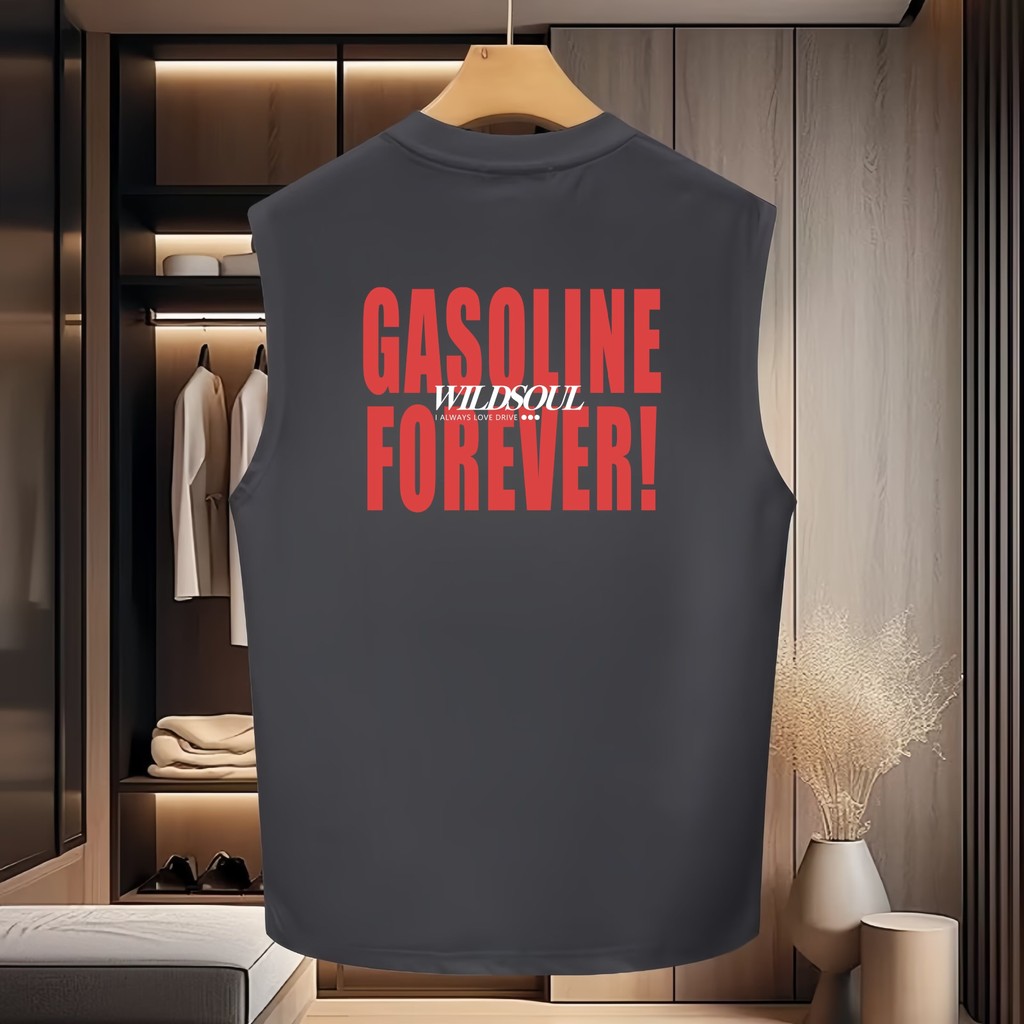 2025 NEW 2025 Pure Cotton Sports Vest Outerwear Sleeveless T-Shirt Couple Outfit Unisex Ins Trend Su