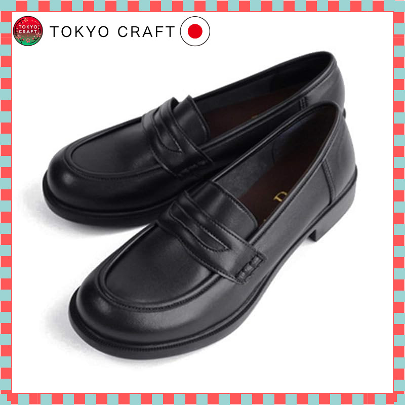Gentle Shoe Workshop Belle & Sofa Coin Loafer A6407 (Size 26.0 cm, Black)