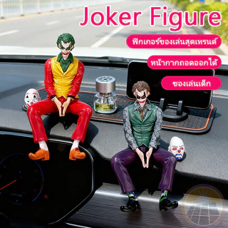 Joker นั่ง Mafex Action Figure โมเดลโจ๊กเกอร์ ทีมฆ่าตัวตาย รถตกแต่งของเล่น Heath Ledger 10 ซม. ตุ๊กตา ของแต่งโต๊ะ