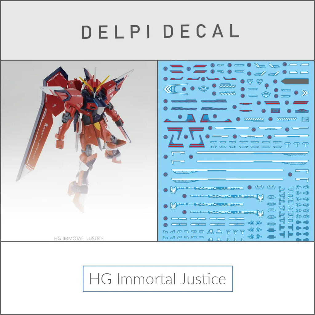 Delpi Decal (ดีคอลน้ำ) HG Immortal Justice