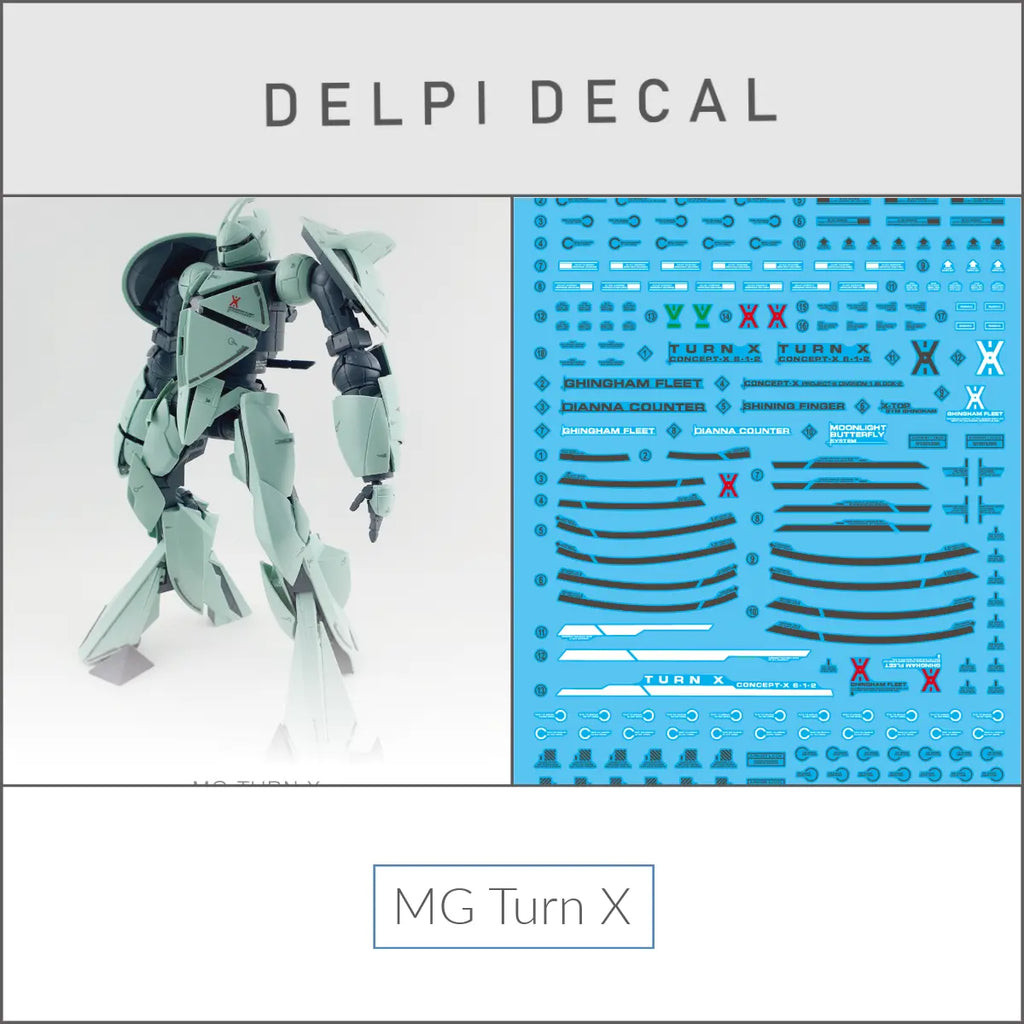 Delpi Decal (ดีคอลน้ำ) MG Turn X
