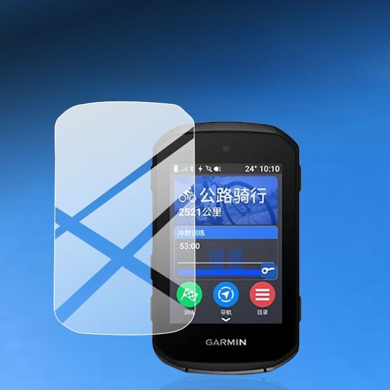 2PCS ป้องกันหน้าจอสําหรับ Garmin Edge 850 550 กันน้ํา Anti Scarch 9H กระจกนิรภัยสําหรับ Garmin Edge5