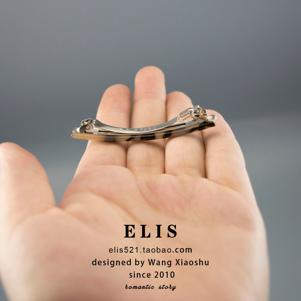 Z174 แผ่นคลิปอะเซเตートขนาดเล็ก 6.5 ซม., ออกแบบสำหรับจัดแต่งทรงผมด้านข้างหรือแบงส์ สไตล์เรียบหรู