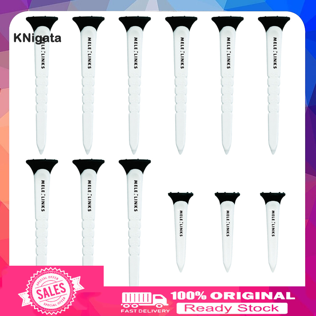 Minimal Ball Contact Tee ความคงที่ความสูง 12 แพ็คปรับพลาสติก Golf Tees สําหรับชายลดแรงเสียดทานด้านข้