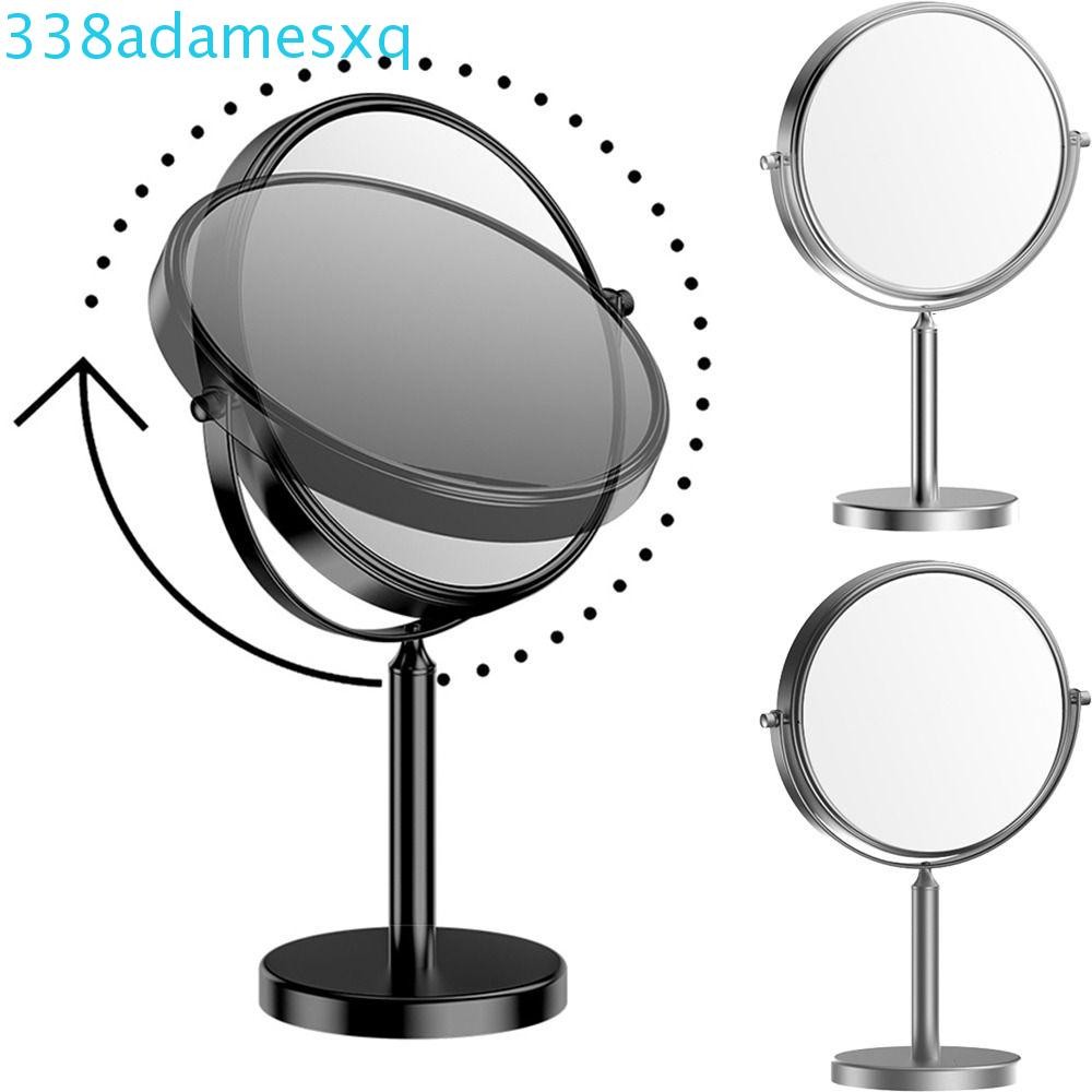 อดัมบ์ เดสก์ท็อปกระจกแต่งหน้า,สองด้าน360หมุนขยายกระจกเครื่องสําอาง,มืออาชีพกันน้ํารอบ3xขยายหมุนกระจก