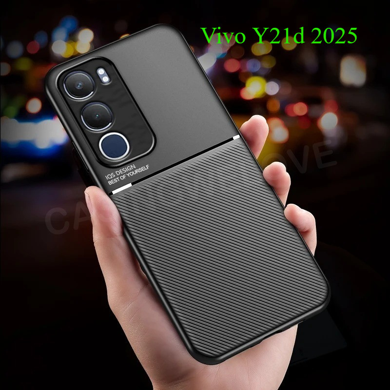 เคสโทรศัพท์สําหรับVivo Y21d Y31 5G 4G 2025 ปลอกหนังTPUนุ่มที่วางแม่เหล็กกันกระแทกเคสโทรศัพท์ป้องกันปกหลัง