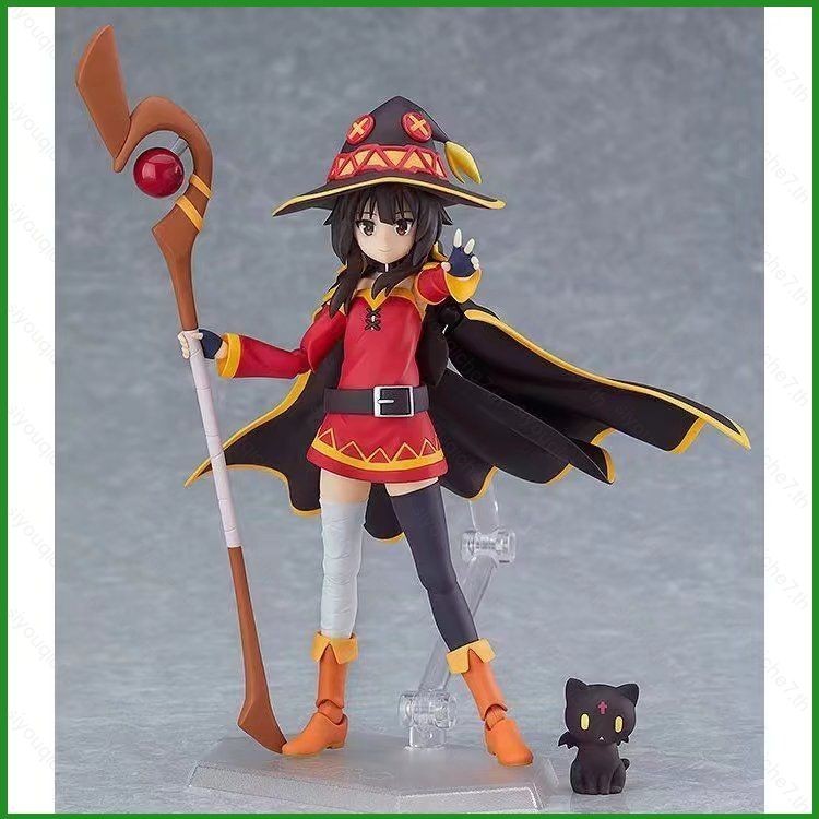 SY KonoSuba An การระเบิดนี้ Wonderful World Megumin Action Figure Figma ตุ๊กตาของเล่นสําหรับของขวัญเ