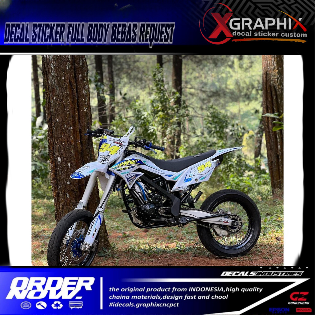 DECAL DTRACKER SUPERMOTO | DECAL WR155R | สติ๊กเกอร์ CRF | สติ๊กเกอร์ KLX BF