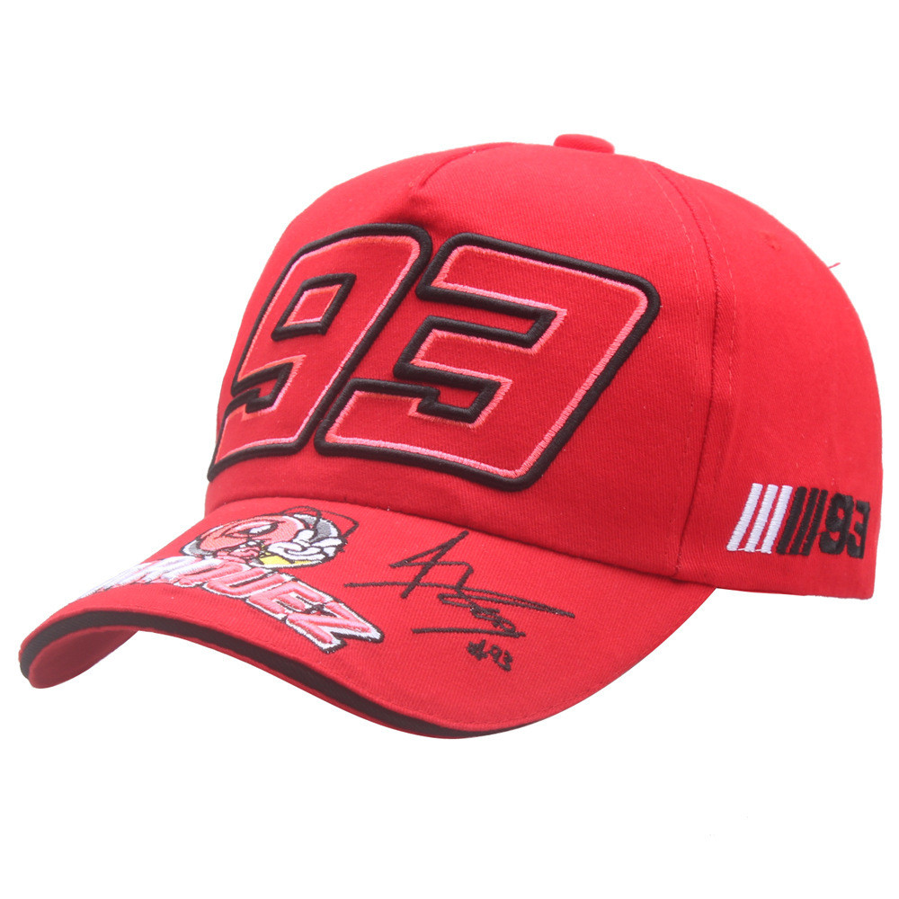 New Product#Ant Embroidery93Hat F1Racing Hat Baseball Cap Men's Peaked Cap Unisex Outdoor Sports Hat