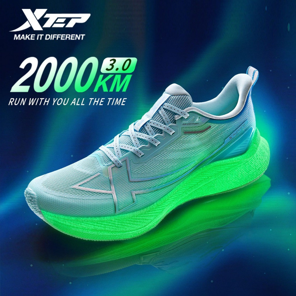 10/1 XTEP 2000KM 3.0 K ของสวมใส่ Unisex Men Runn รองเท้ามาราธอน Runn รองเท้า Foe ผู้หญิงกีฬารองเท้าว