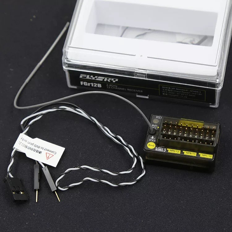FlySky FlySky ขนาดเล็ก 8/12 ช่อง NB4/PL18/FRM302 ตัวรับสัญญาณ FGr8B FGr12B