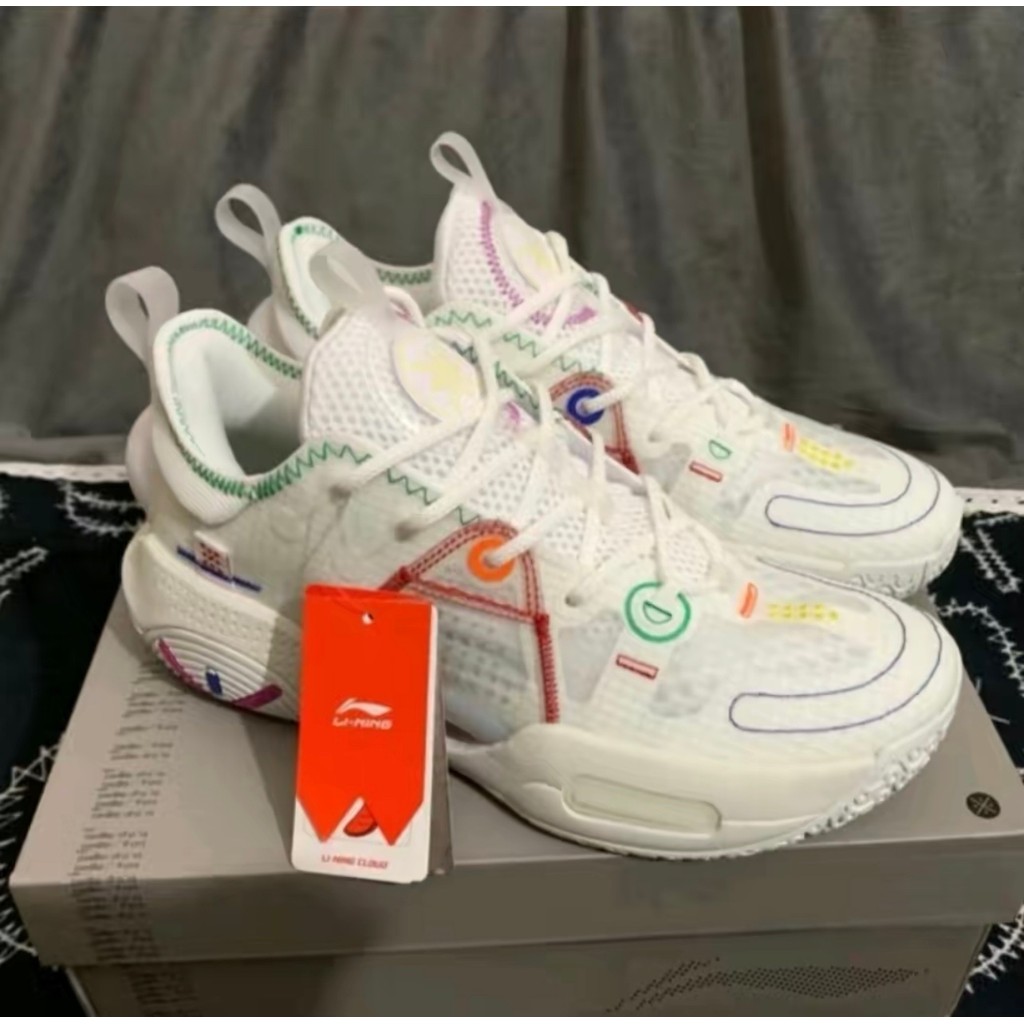 Blowing Yang Sports Lining Lining Wade Whole City 9 V1.5 Rebound Shock Absorption รองเท้าบาสเก็ตบอล