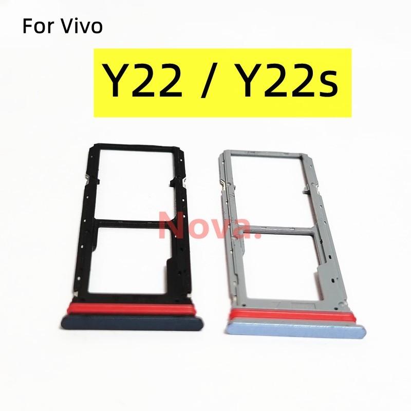 สําหรับ Vivo Y22S Y22 ถาดซิมการ์ดอะไหล่เปลี่ยนโทรศัพท์มือถือ