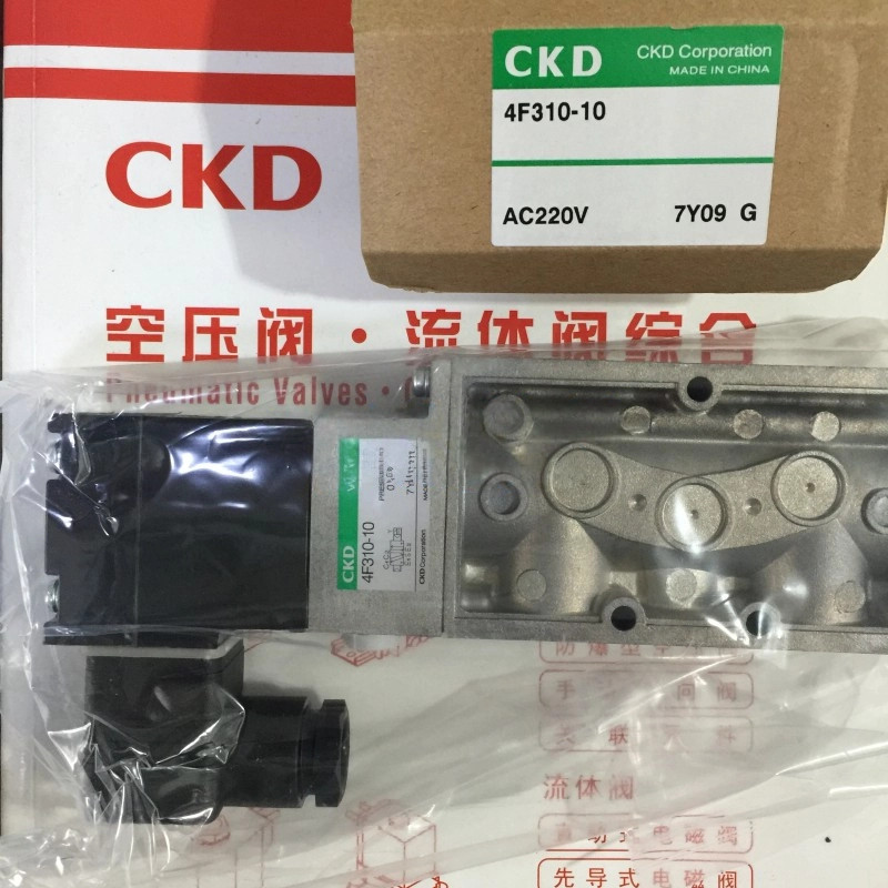 CKD โซลินอยด์วาล์ว 4F310-10-DC24V 4F310-10-AC220V 4F310-08-AC110V
