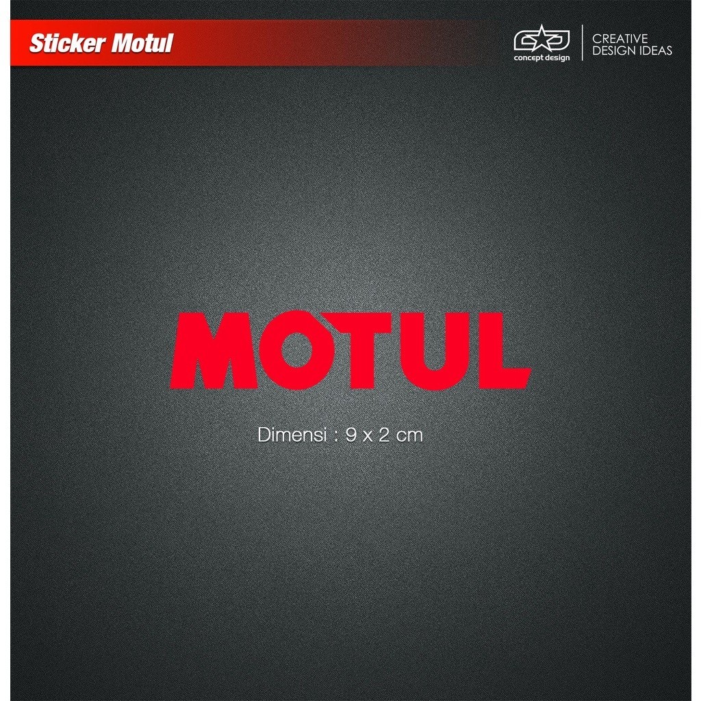 Motul Cutting Sticker-GEN131-MOTSKR46-9CM(W)