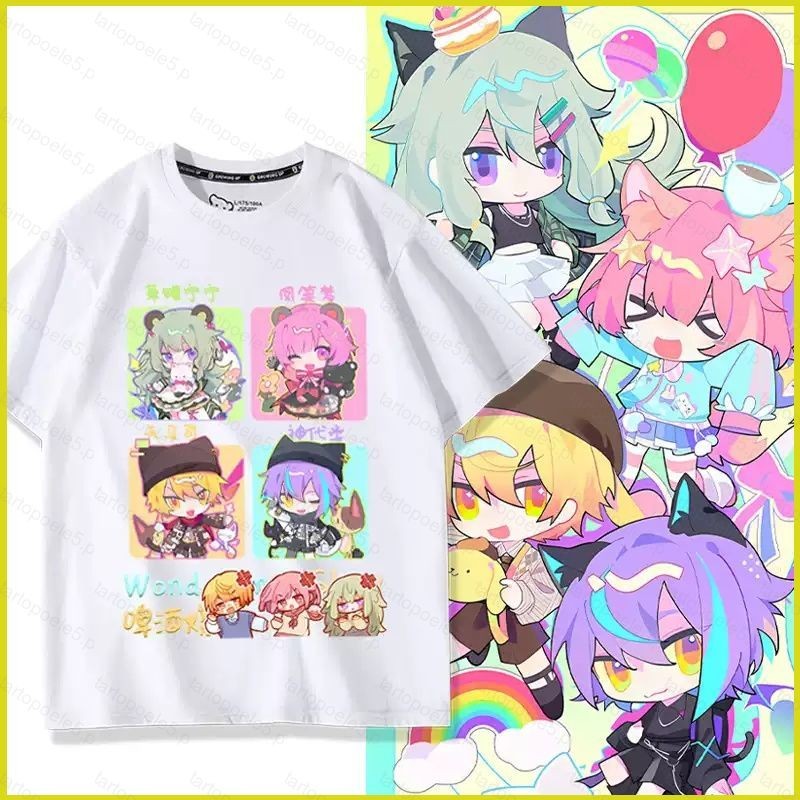 เสื้อยืดPROJECT SEKAI ตัวละครTENMA และTSUKASA Otori Emu แขนสั้น