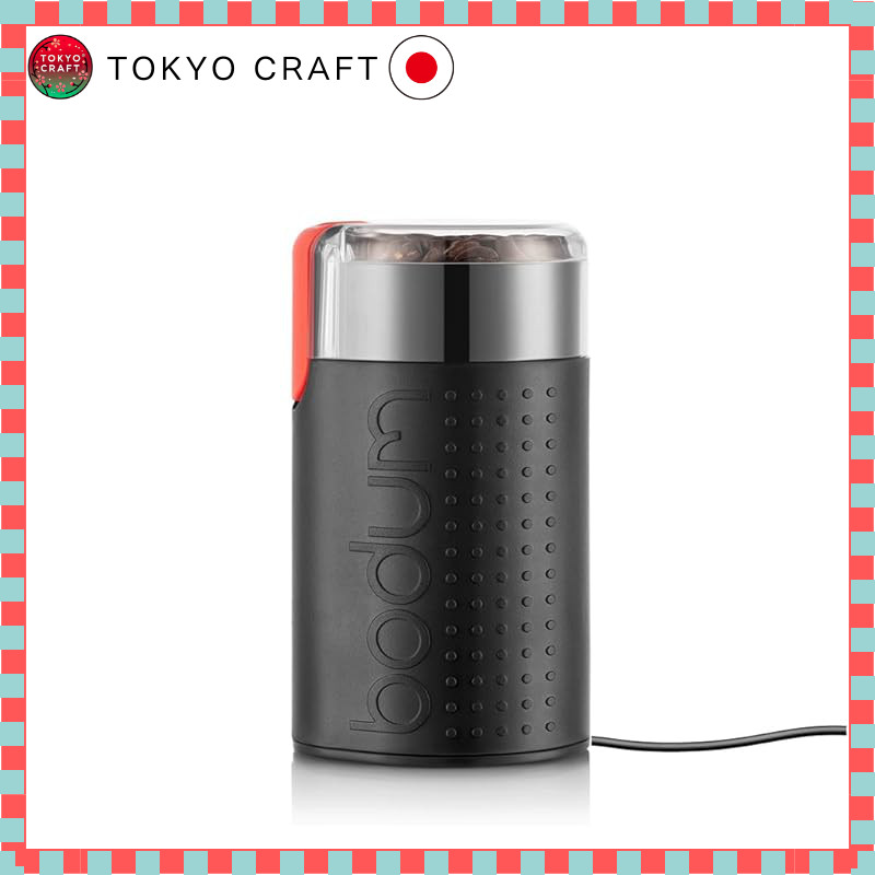 BODUM BISTRO Electric Coffee Grinder - Compact and Stylish Design - Black, Blade Type, Rechargeable 