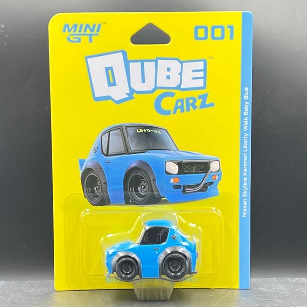 Mini GT Qube Carz Nissan Skyline Kenmeri Liberty Walk Baby Blue