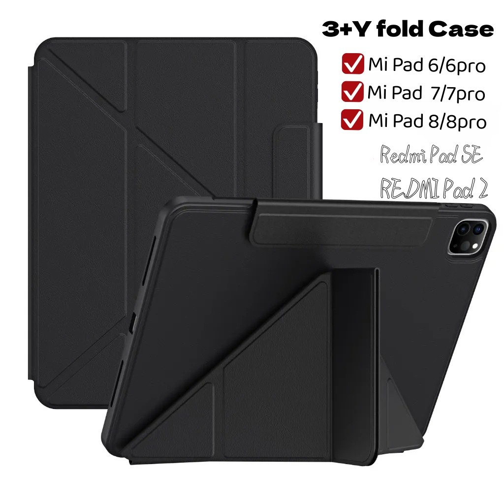 Y-shaped case Redmi Pad Pad 2 เคสxiaomi pad 7/7pro Pad SE 11นิ้ว/SE8.7 3พับ  Mi pad 6/6 pro 8/8pro