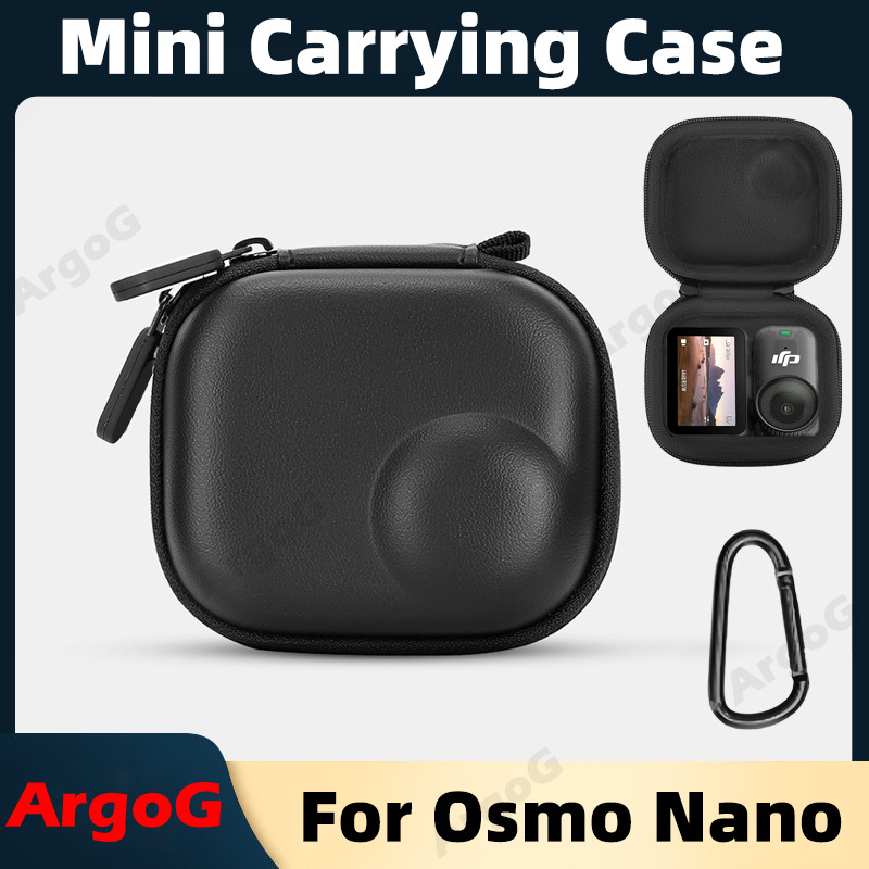 ArgoG Mini Carry Case สําหรับ Osmo Nano PU Hard-Shell Bag ซับกํามะหยี่ Osmo Nano อุปกรณ์เสริม