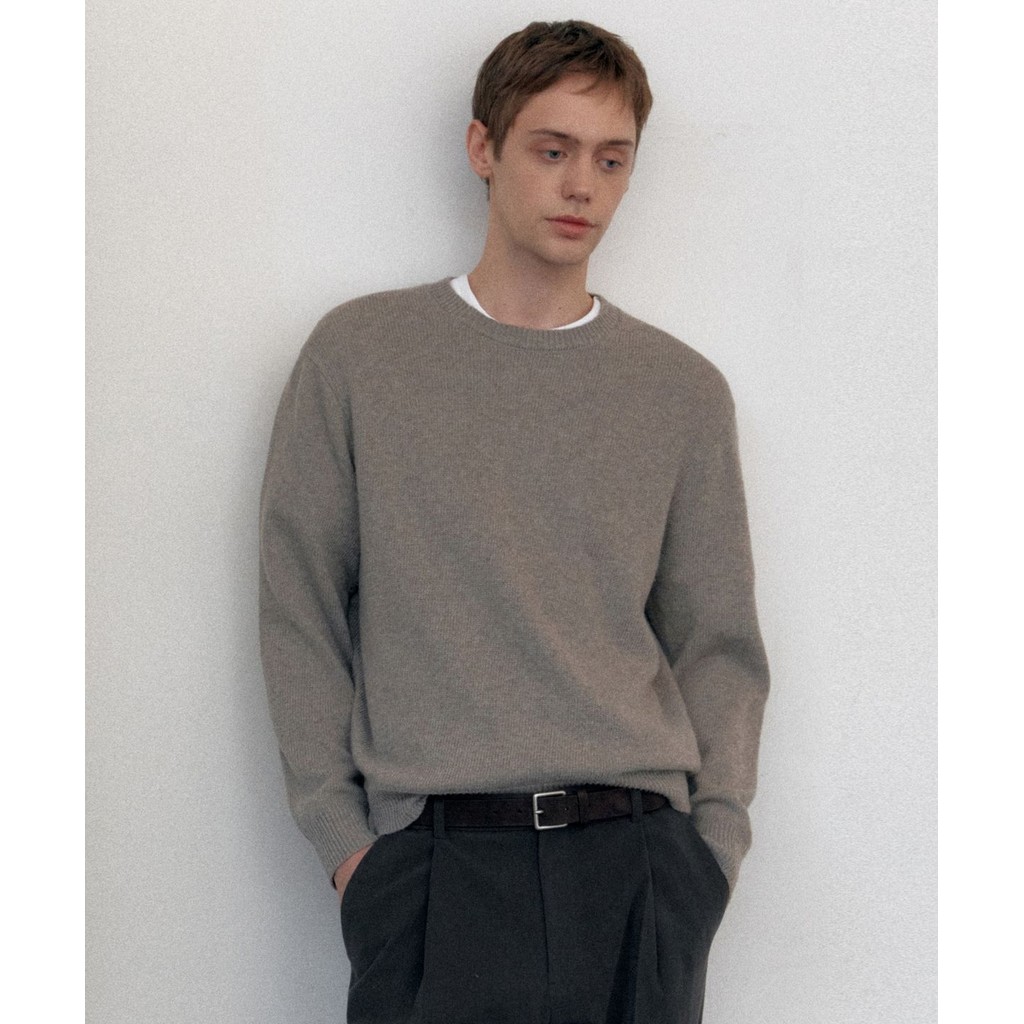 เสื้อสเวตเตอร์ผู้ชายและผู้หญิง Unisex คอกลม ผ้าแคชเมียร์ผสมขนสัตว์ MS - MMDWP603