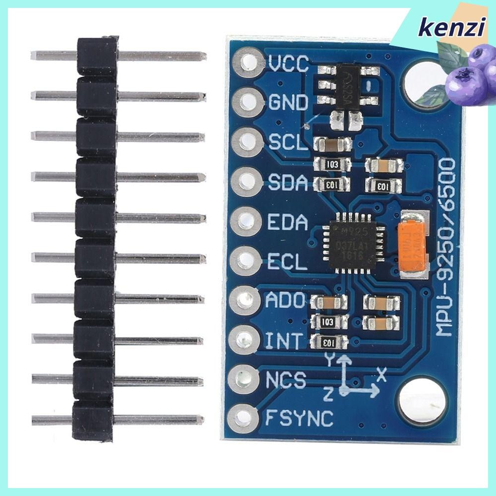 KENZI เซ็นเซอร์ 9 แกน, 16 บิต 3-5V Gyroscope โมดูลเซนเซอร์ 9 แกน MPU-9250 GY‐9250 Gyroscope Sensor ก