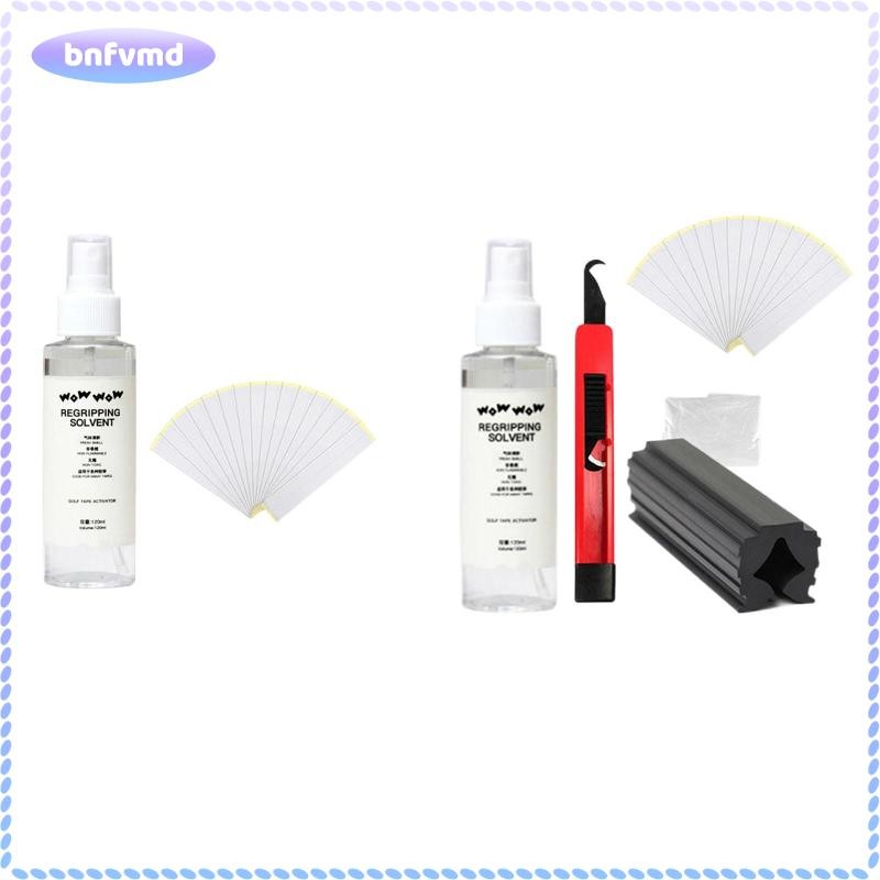 [bnfvmd] Golf Club Grip Kit Spray Solvent Professional Regripping Double Sided Sticky