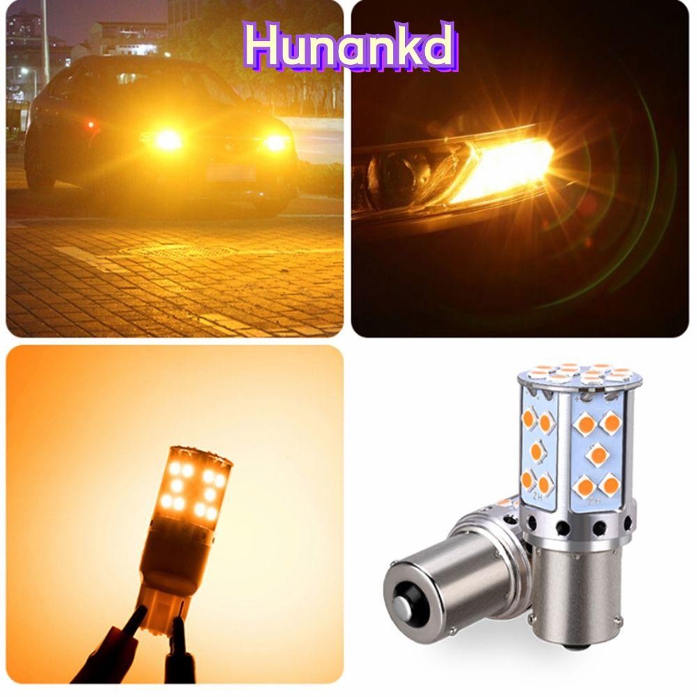 HUNAN ไฟท้ายรถ LED ด้านหลัง 1156 BAU15S PY21W BA15S P21W Canbus ฟรี