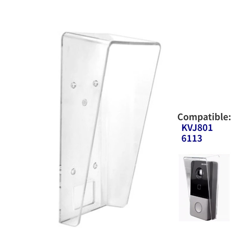 ฝาครอบกันน้ํา ม่านบังแดดสําหรับวิดีโอเครื่องส่งรับวิทยุ ล็อคประตูอัจฉริยะ DS-KV6113-P DS-KABV6113-RS