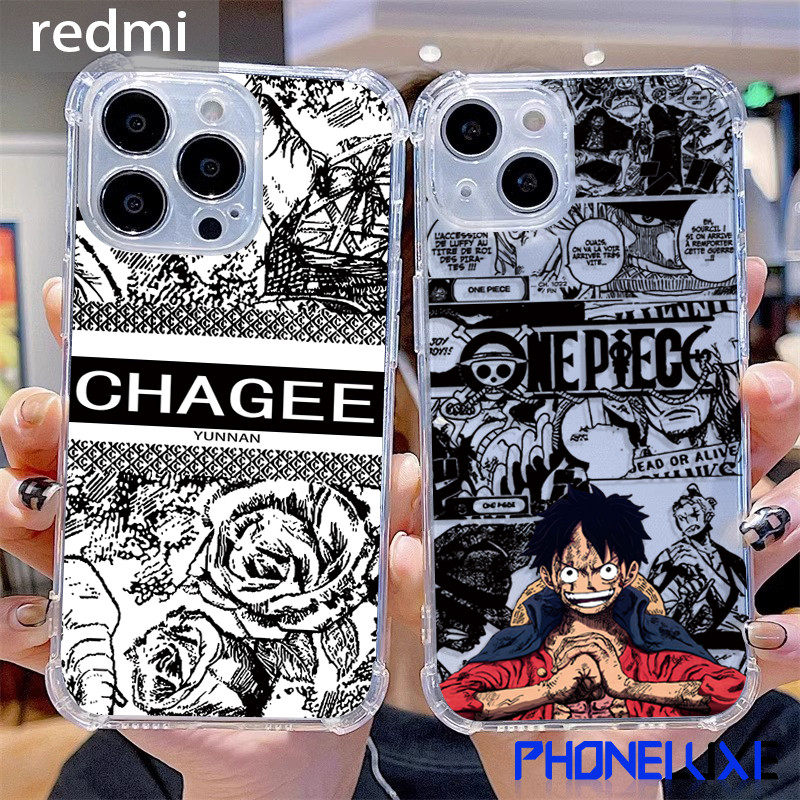 สําหรับ Redmi 9A 12 10C 13C หมายเหตุ 10 11 Manga-สไตล์Luffyกรณี 9 A3 9T 12C 14C 9C 10 13 หมายเหตุ 11
