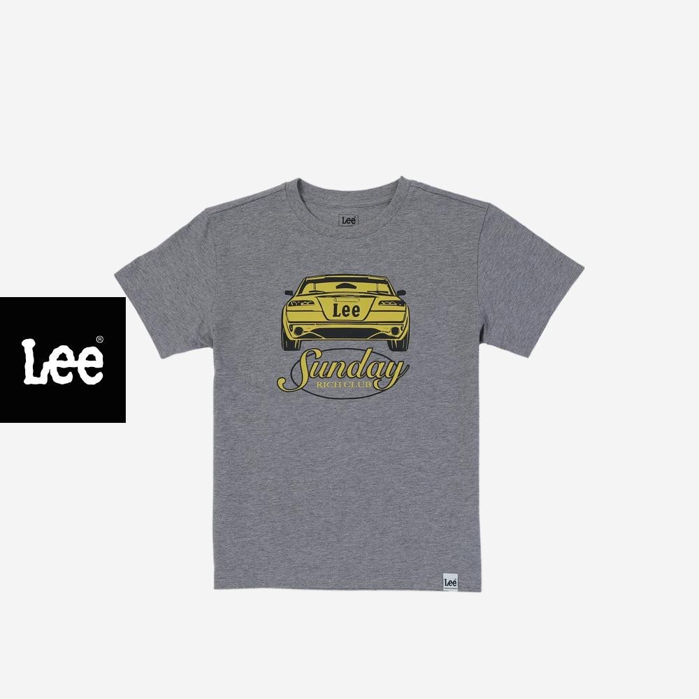 LEE KIDS เสื้อยืดแขนสั้นเด็กผู้ชาย / เด็กผู้หญิง รุ่น LK S525UTSSF01 สีเทา