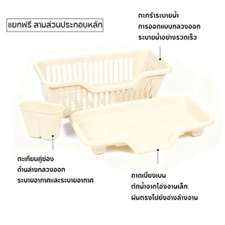 ที่คว่ำจานระบายน้ําสําหรับห้องครัว ที่คว่ำจานระบายน้ําอเนกประสงค์ ที่วางจานมีช่องระบาย ชั้นวางจาน