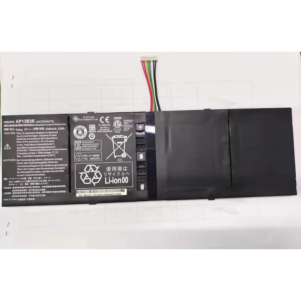 ใหม่เหมาะสำหรับ Acer Acer V5-452G / 552G V5-473 AP13B8K แบตเตอรี่แล็ปท็อป AP13B8K
