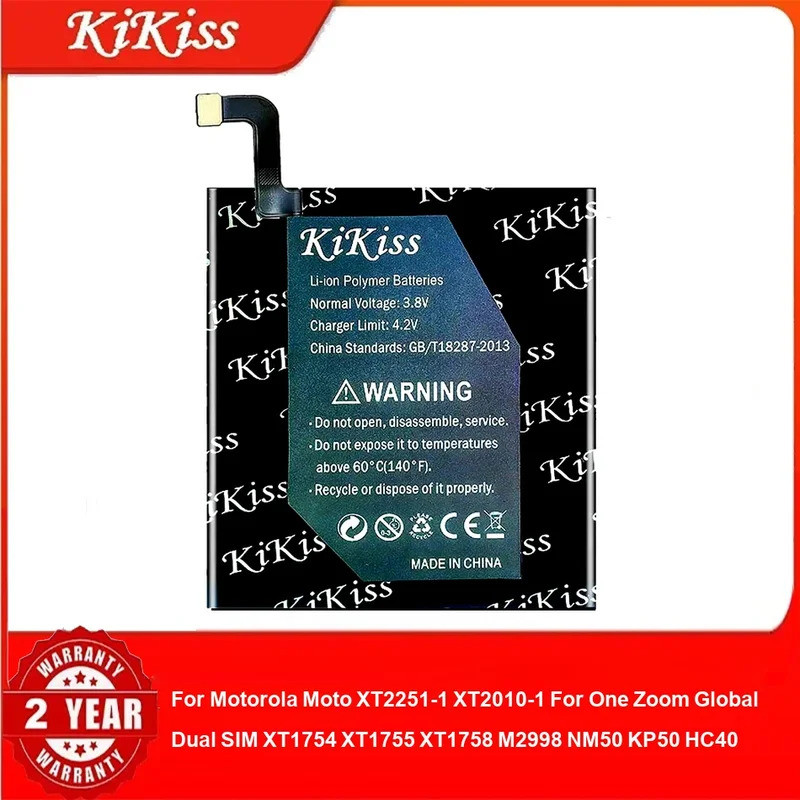 แบตเตอรี่สําหรับ Motorola Moto XT2251-1 XT2010-1 สําหรับหนึ่งซูม Global Dual SIM XT1754 XT1755 XT175