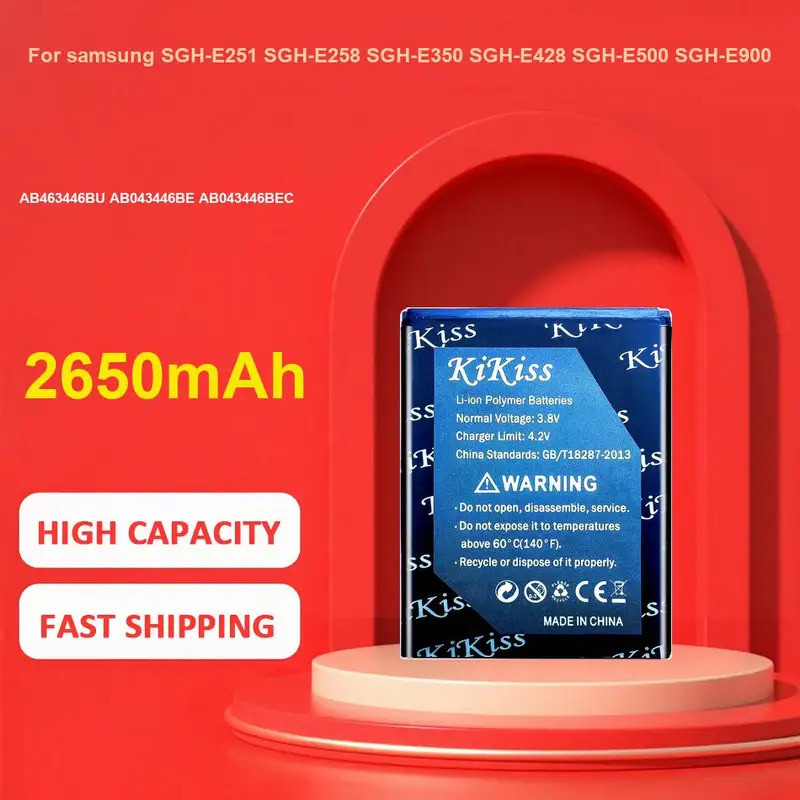 แบตเตอรี่สําหรับ Samsung SGH-E251 SGH-E258 SGH-E350 SGH-E428 SGH-E500 SGH-E900 E908 M620,AB463446บ๊า