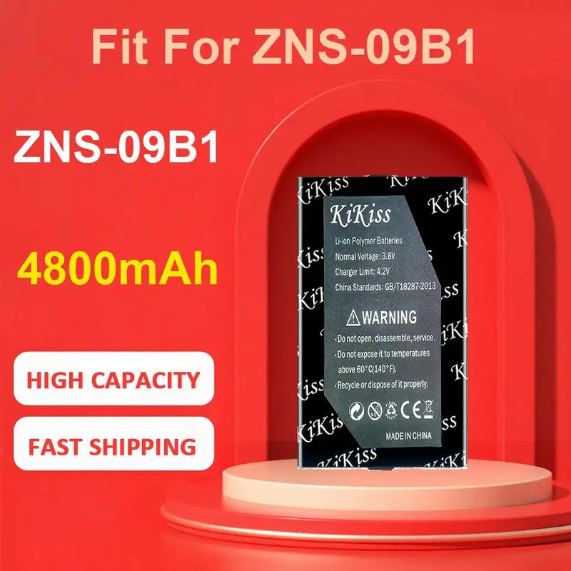 KiKiss แบตเตอรี่ Fit สําหรับ ZNS-09B1,ZNS-09B1,4800mAh