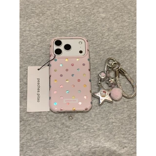 รักลายจุดสีเหมาะสําหรับเคสโทรศัพท์มือถือ iPhone17, Apple 16promax ใหม่ 15pro ผู้หญิง 13 เคสป้องกัน 14 17promax 16pro 14promax 15promax