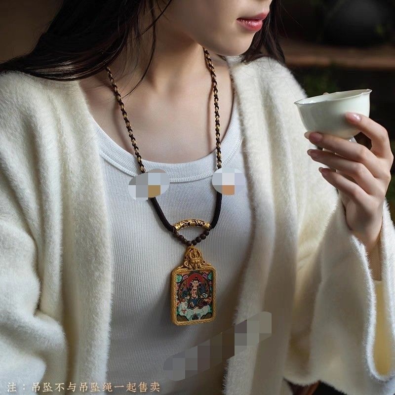 ทิเบตสไตล์สร้อยคอเชือกเย็บปักถักร้อยทิเบตTha Dha Dian式สร้อยคอสร้อยคอสร้อยคอสร้อยคอคอคอคอคอคอคอTimn06