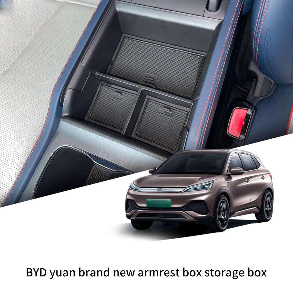 COD คอนโซลกลางรถ Btorage กล่องที่วางแขนถาดสําหรับ BYD Atto 3 หยวน Plus 2022 อุปกรณ์เสริม