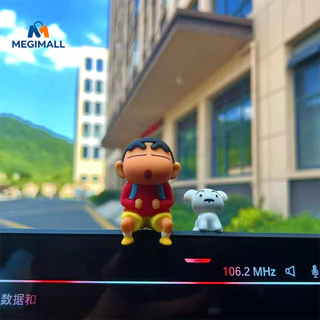 ชินจังโมเดล Crayon Shin chan ตุ๊กตาโมเดล ของตั้งโชว์ชินจัง ชุดคอมโบชินจัง+ชิโร่ ชุด2ตั น่ารัก