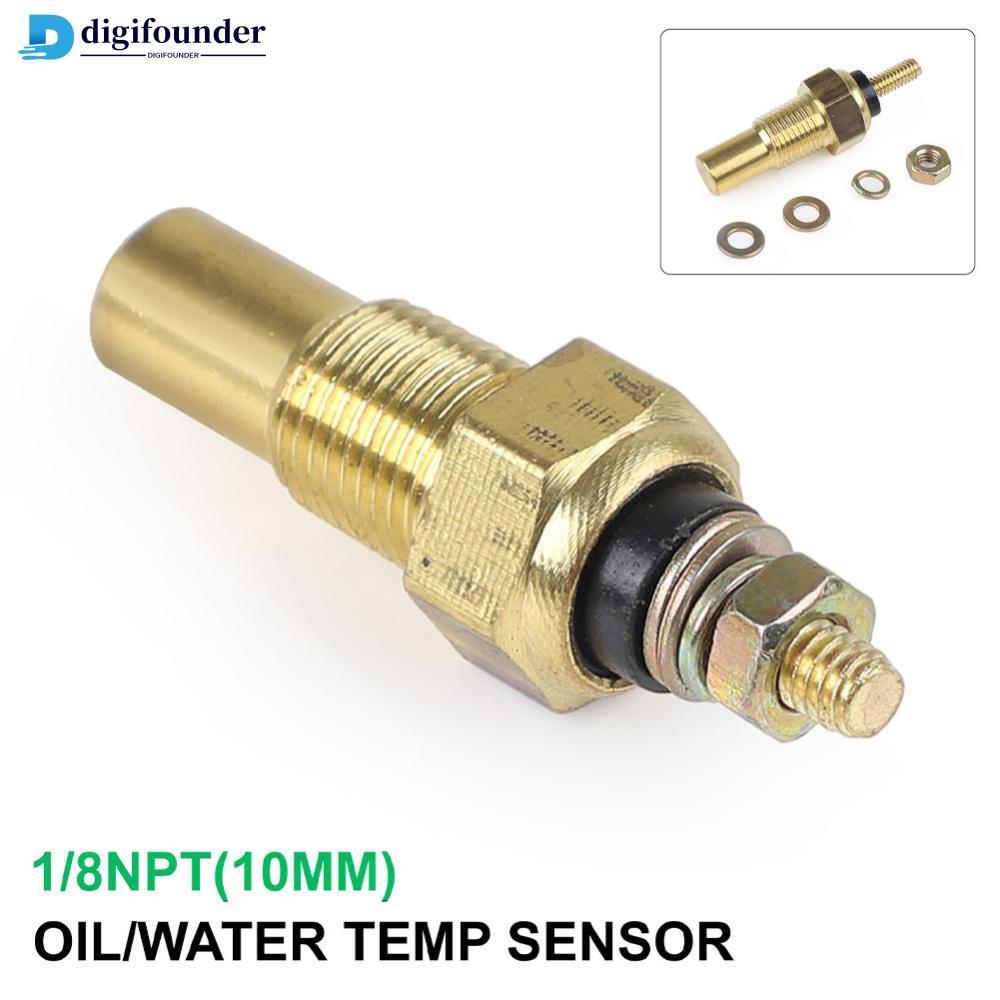 DIGIFOUNDER Universal รถอุณหภูมิน้ํา 1/8 Npt Coolant Oil Temp Sensor ไฟฟ้า Sender Transmission Senso
